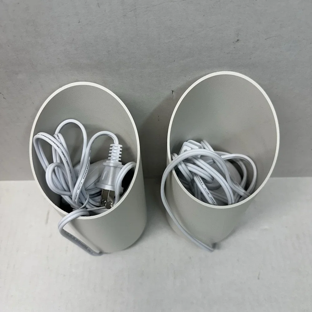 Sunvie 2‎ Pack White Indoor Floor Can Lights Uplighting Indoor Spotlight w/2700K